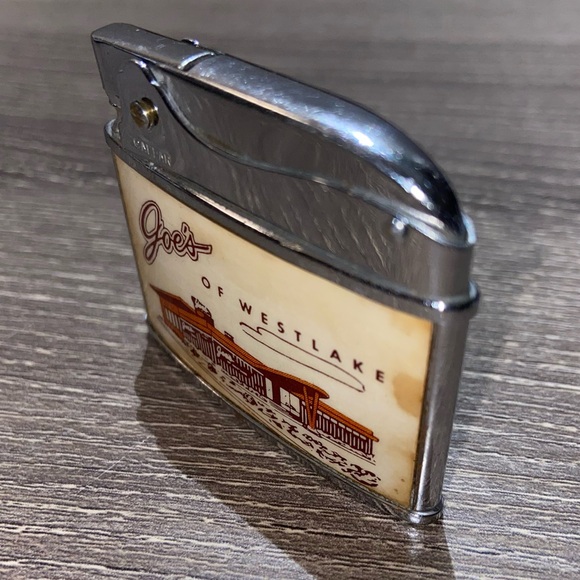 VINTAGE GALPAR FLAT AD LIGHTER Joe’s Of Westlake 2” - Picture 4 of 9